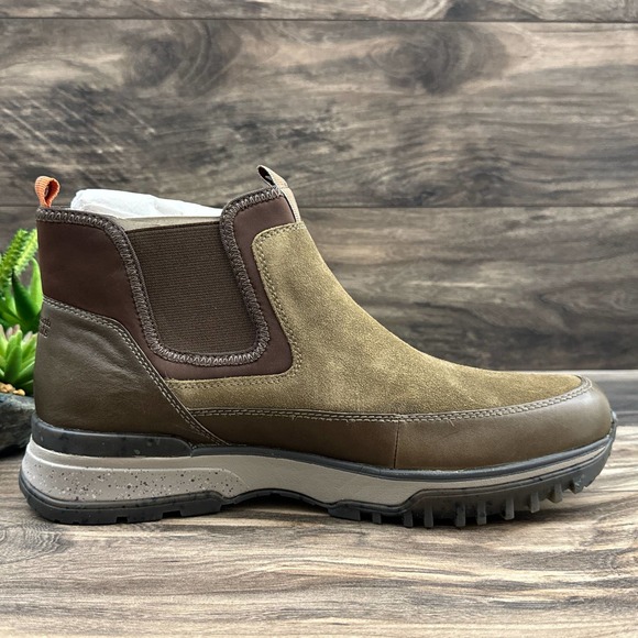 NIB Earth Elements 10M Skill Snow Winter Chukka Lug Sole Boots Suede Taupe - Picture 6 of 11